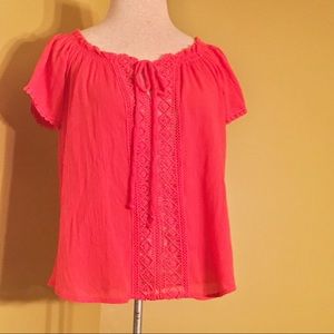 NO BOUNDARIES! Easy Breezy Cool Coral Top🔥